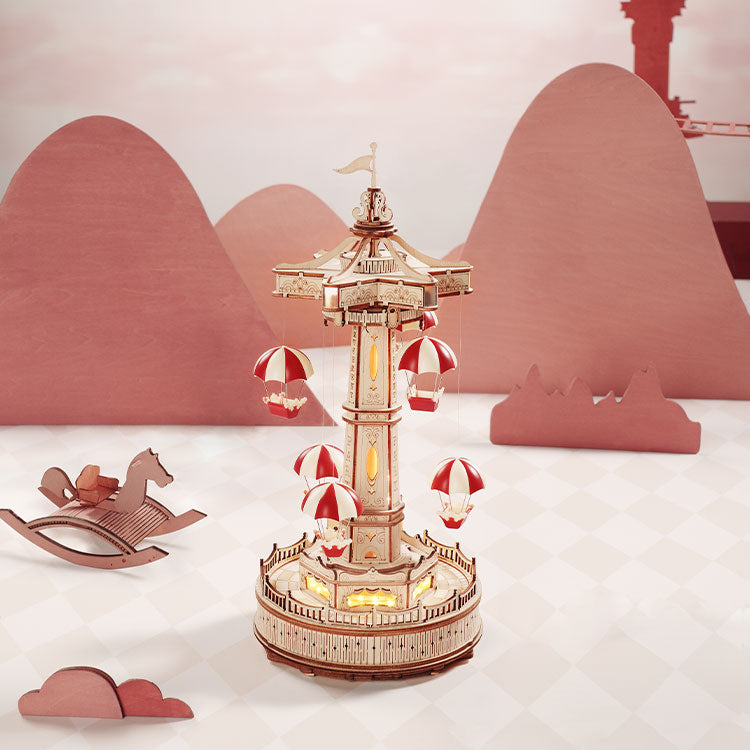 Parachute, packaging shot