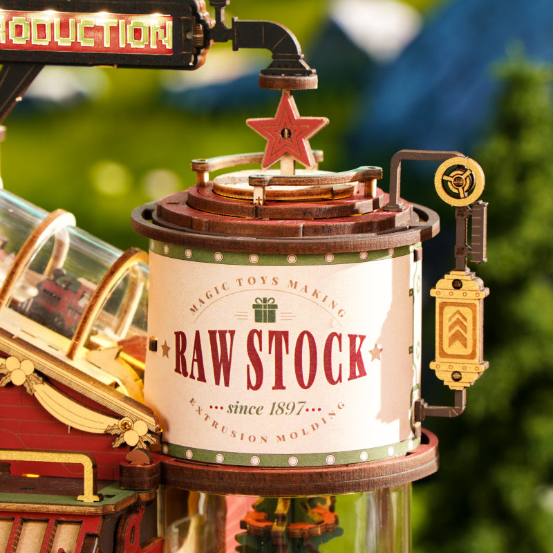 Dream Gift Factory 3D Wooden Puzzle, close-up detail