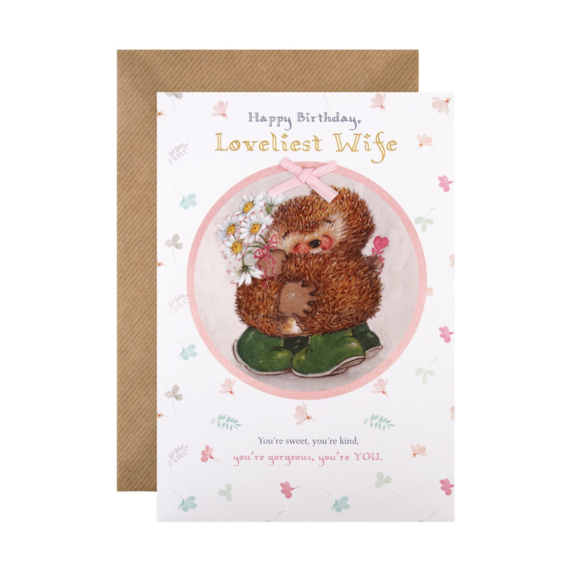 Birthday Card for Wife - Cute Country Companions Design