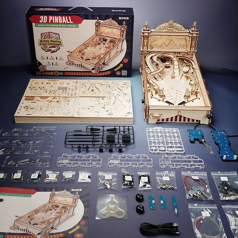 3D Pinball Machine, side angle