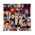Elvis Montage Celebrity Fleece Throw - 2 Variant Colours - Large Size 150cm x 150cm, alternate view