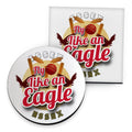 Essex Eagles - Cricket Coaster - Circle or Square collectible from https://britishmade.gifts/