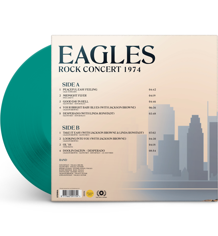 Eagles – Rock Concert 1974 (Limited Edition 12-Inch Album on 180g Green Vinyl), close-up detail