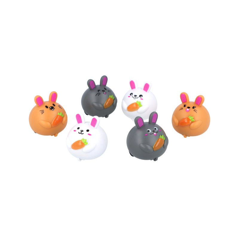 Easter Bunny Pull Back Car Racer, side angle