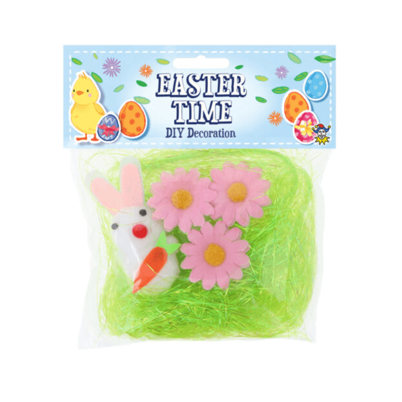 Easter Nest DIY Decoration, side angle