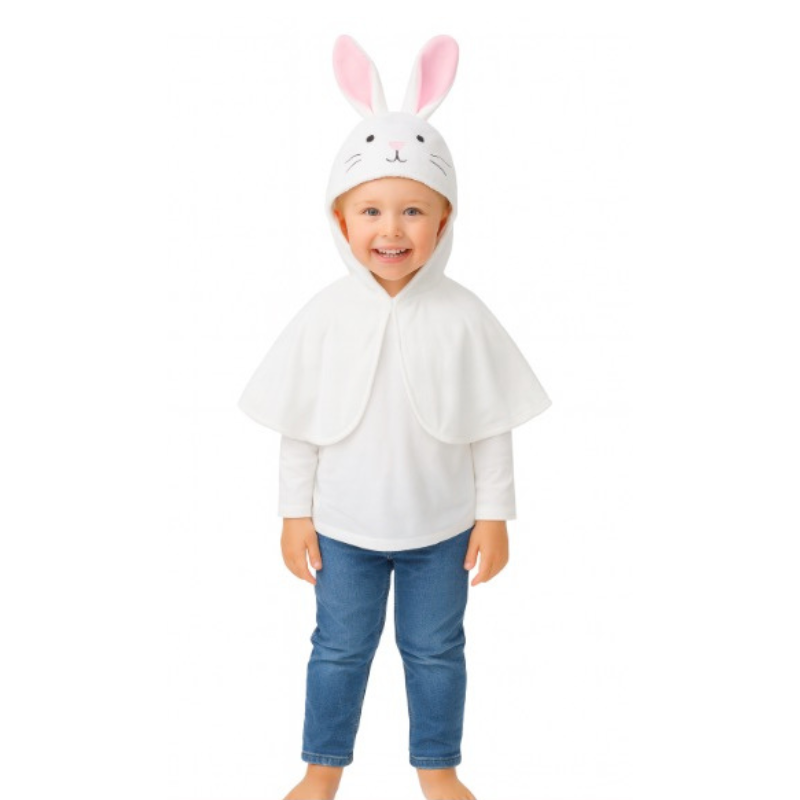 Easter Bunny Fancy Dress Cape, close-up detail