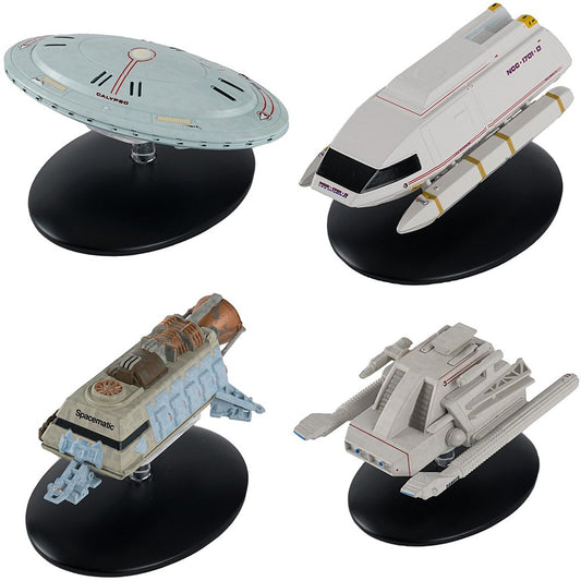 Shuttlecraft Set 7 (Captain’s Yacht, Spacematic Cargo Shuttle Type 9A Docking Shuttle) Model Die Cast Ships (, alternate view