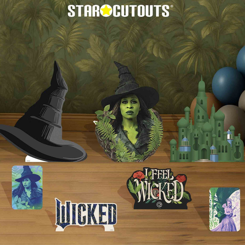 Wicked For Good Elphaba Star Mini Bundle (Multi-Function) Cardboard Cutouts, rear view