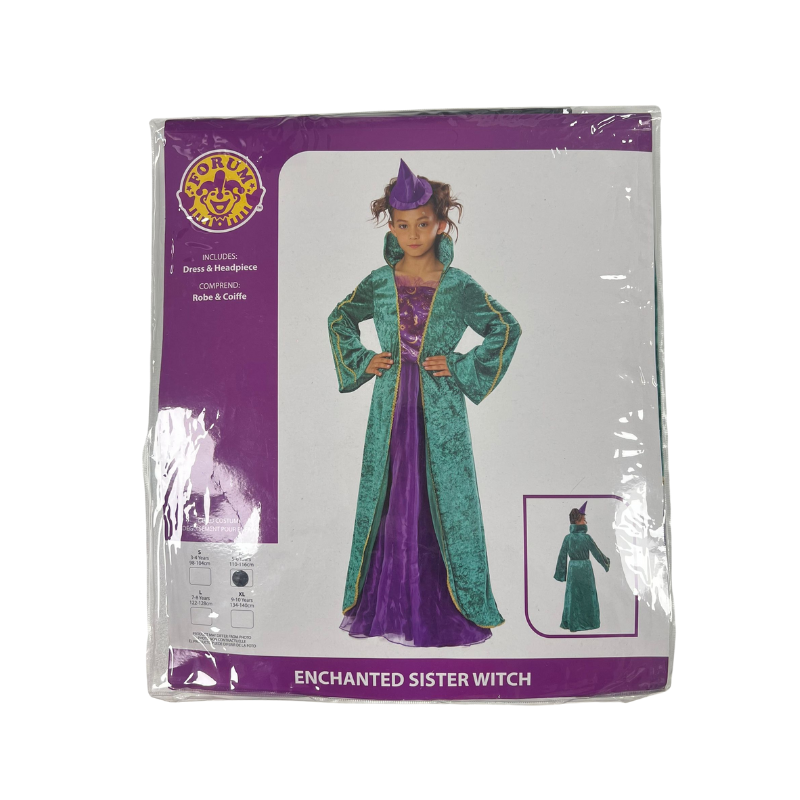 Enchanted Sister Witch Fancy Dress Costume Large 7-8 Yrs, alternate view
