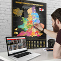 English Rugby Union Map, alternate view