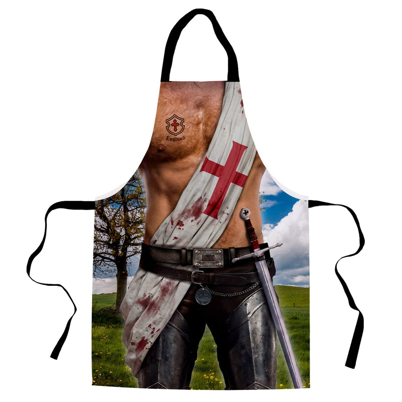 England Crusader - Novelty - Water-Resistant Adults Apron collectible from https://britishmade.gifts/