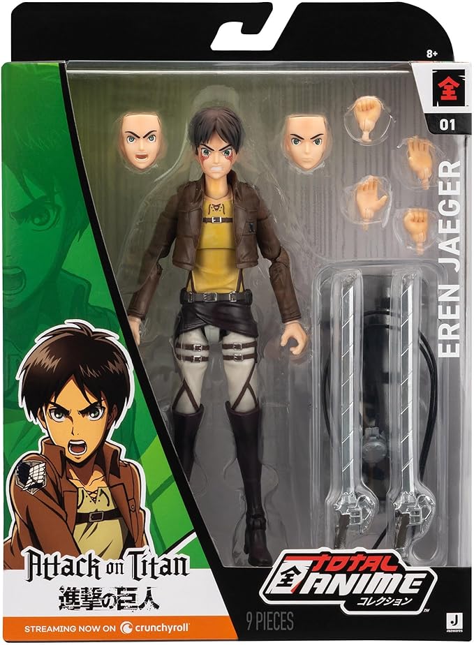 Jazwares Eren Jaeger Attack on Titan 6.5" Articulated Figure