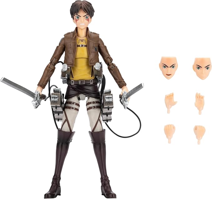 Jazwares Eren Jaeger Attack on Titan 6.5" Articulated Figure, alternate view