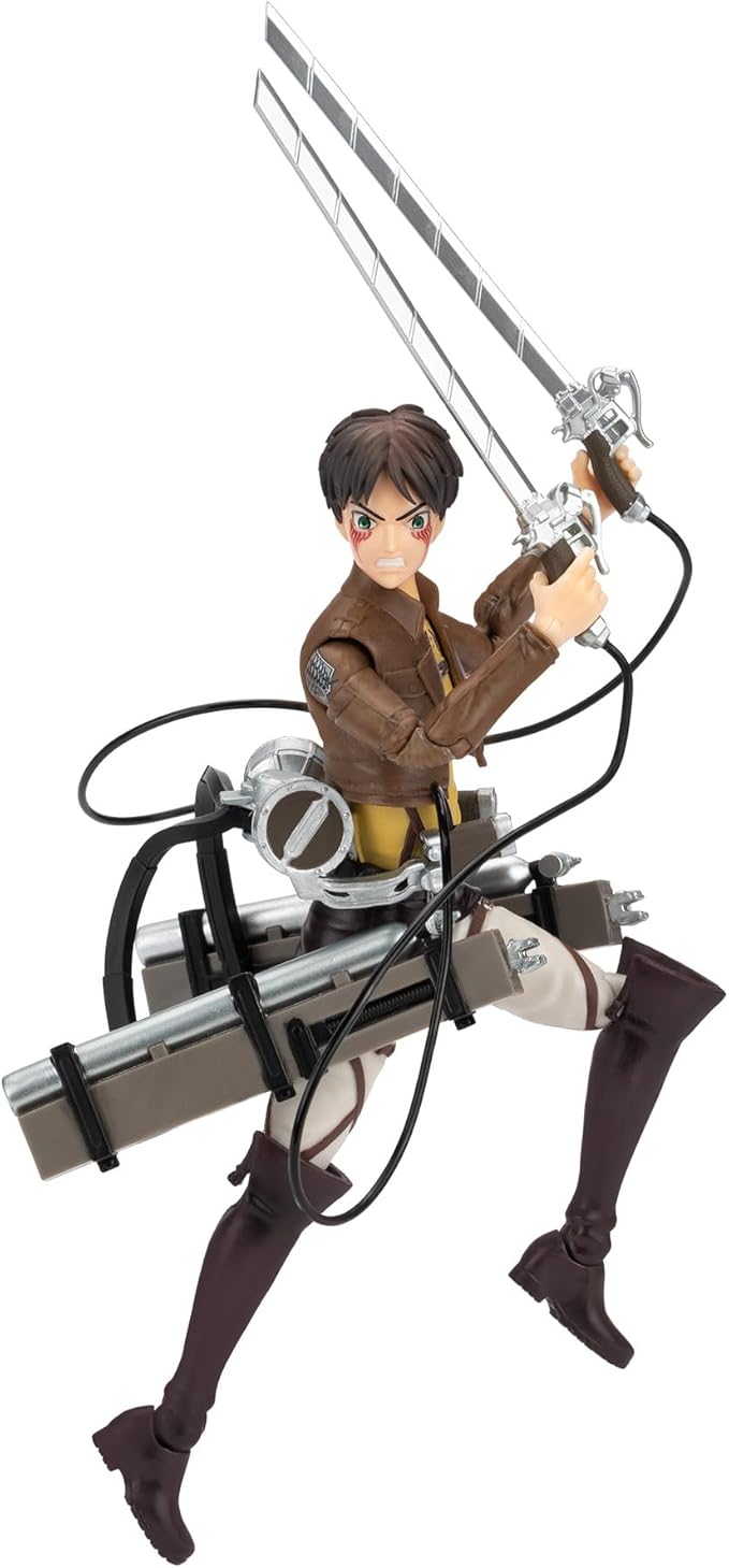 Jazwares Eren Jaeger Attack on Titan 6.5" Articulated Figure, side angle