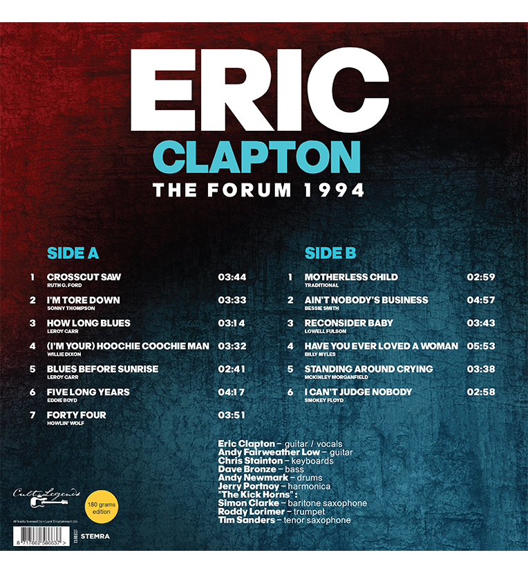 Eric Clapton – The Forum 1994 (12-Inch Album on 180g Vinyl), side angle