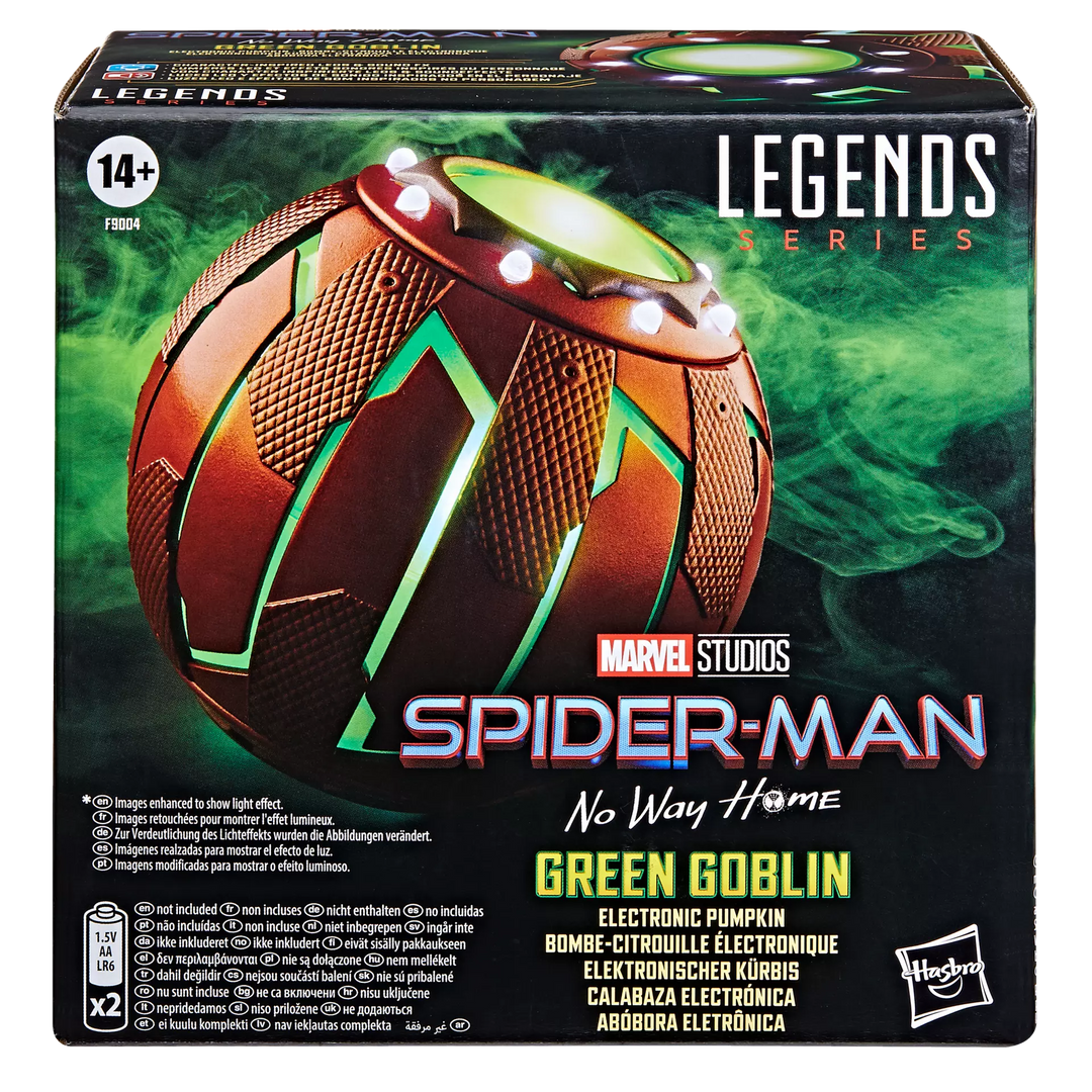 Marvel Legends Series Green Goblin Helmet & Pumpkin Bundle