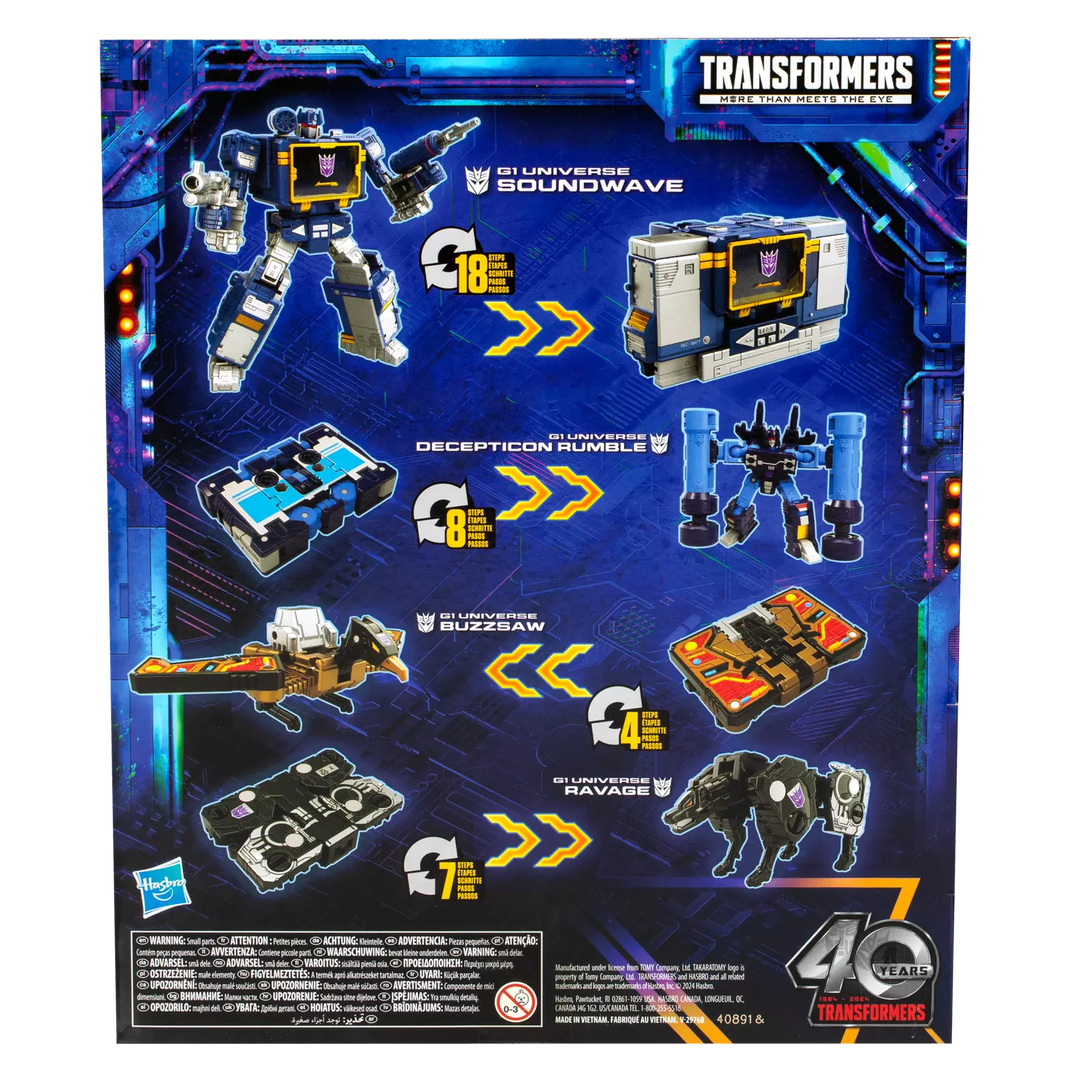 Transformers Legacy United Voyager Class G1 Universe Soundwave Action Figure