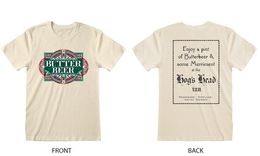Fantastic Beasts the Secrets of Dumbledore Butter Beer T-Shirt collectible from Harry Potter Heroes Inc Dropship