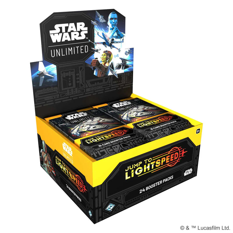 Star Wars: Unlimited Jump to Lightspeed Set 4 Booster Display (24 Packs), close-up detail