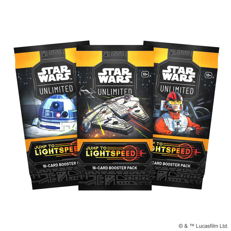 Star Wars: Unlimited Jump to Lightspeed Set 4 Booster Display (24 Packs), side angle