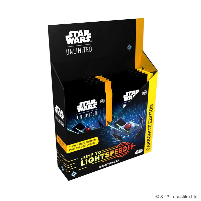 Star Wars: Unlimited Jump to Lightspeed Set 4 Carbonite Collector Booster Display Box (12 packs), alternate view