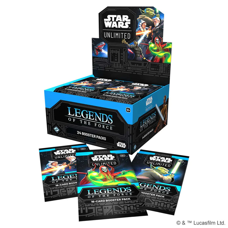 Star Wars: Unlimited Legends of the Force Booster Display (24), side angle