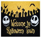 Nightmare Before Christmas Halloween Town Door Mat