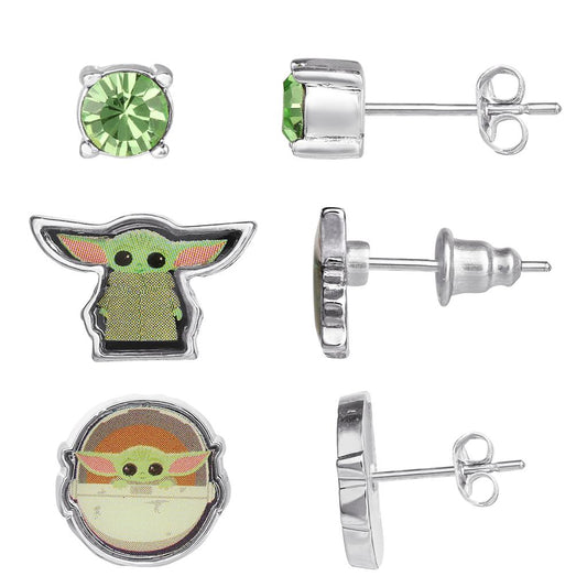 Disney Grogu Costume Earring Trio Set - Image 2