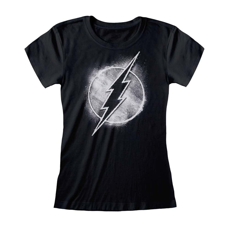 DC Comics The Flash Distressed Mono Logo T-Shirt collectible from Heroes Inc Dropship