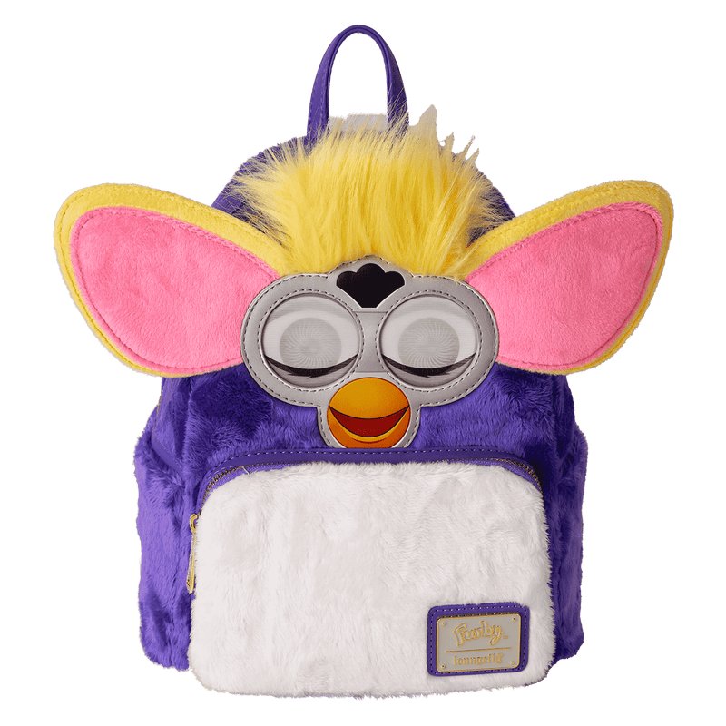 Loungefly - Furby Plush Cosplay Lenticular Mini Backpack close up detail