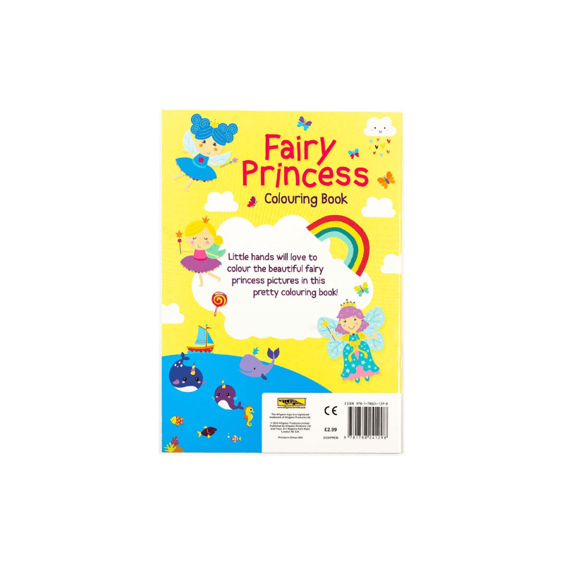 Fairy Princess Colouring Book, side angle