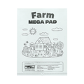 Farm Mega Pad Colouring Book, side angle
