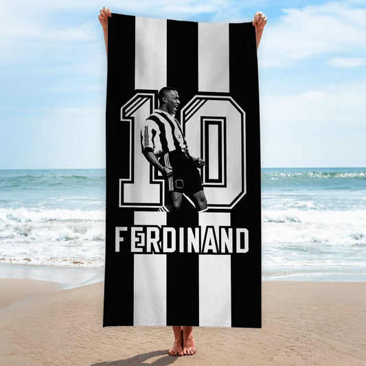 Newcastle - Ferdinand 10 - Beach Towel - 150cm x 75cm collectible from https://britishmade.gifts/