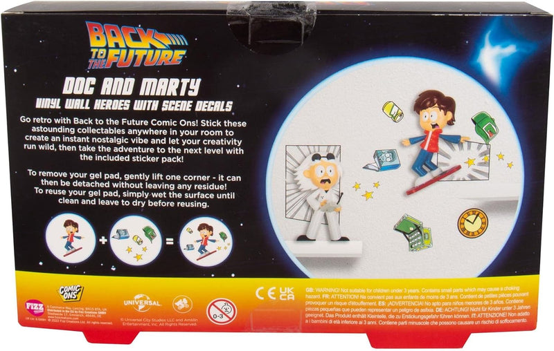 Fizz Creations Back to the Future Comic Ons, rear view