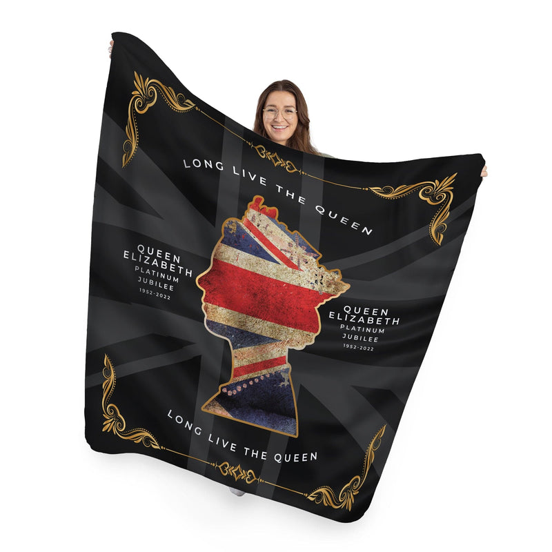 Long Live The Queen - Jubilee Fleece Blanket collectible from https://britishmade.gifts/