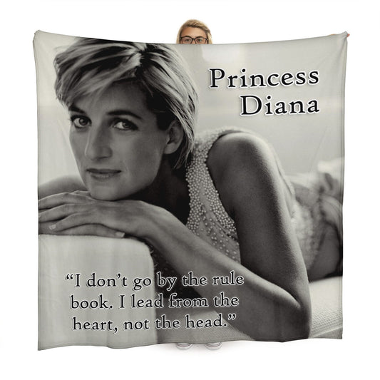 Princess Diana - Rule Book - 150 x 150cm Fleece Blanket collectible from https://britishmade.gifts/