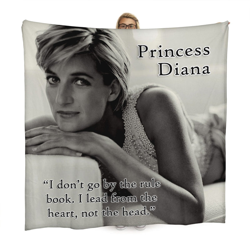 Princess Diana - Rule Book - 150 x 150cm Fleece Blanket collectible from https://britishmade.gifts/