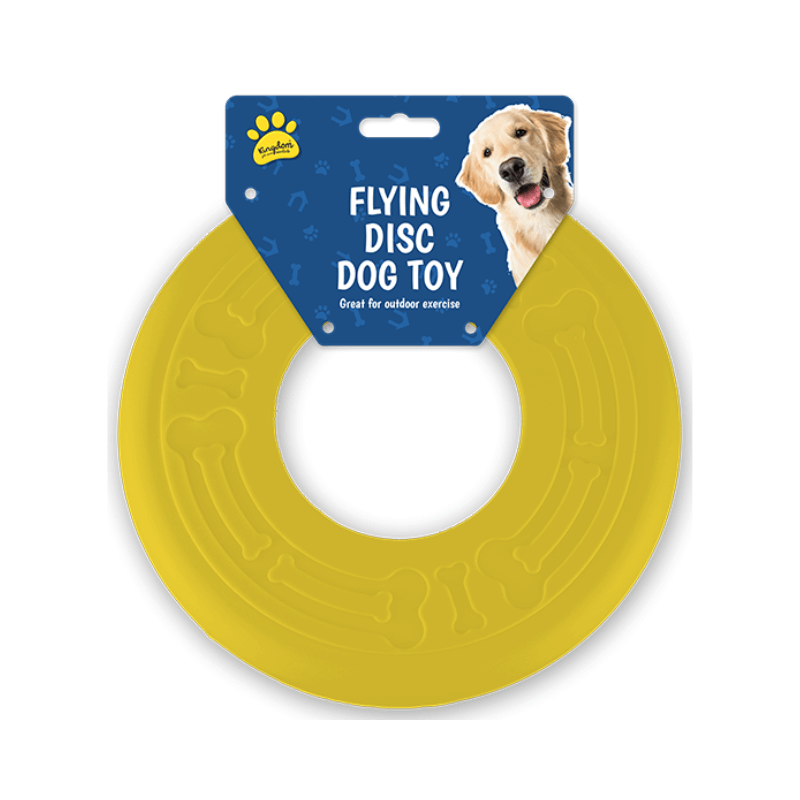 Flying Disc Dog Toy, side angle