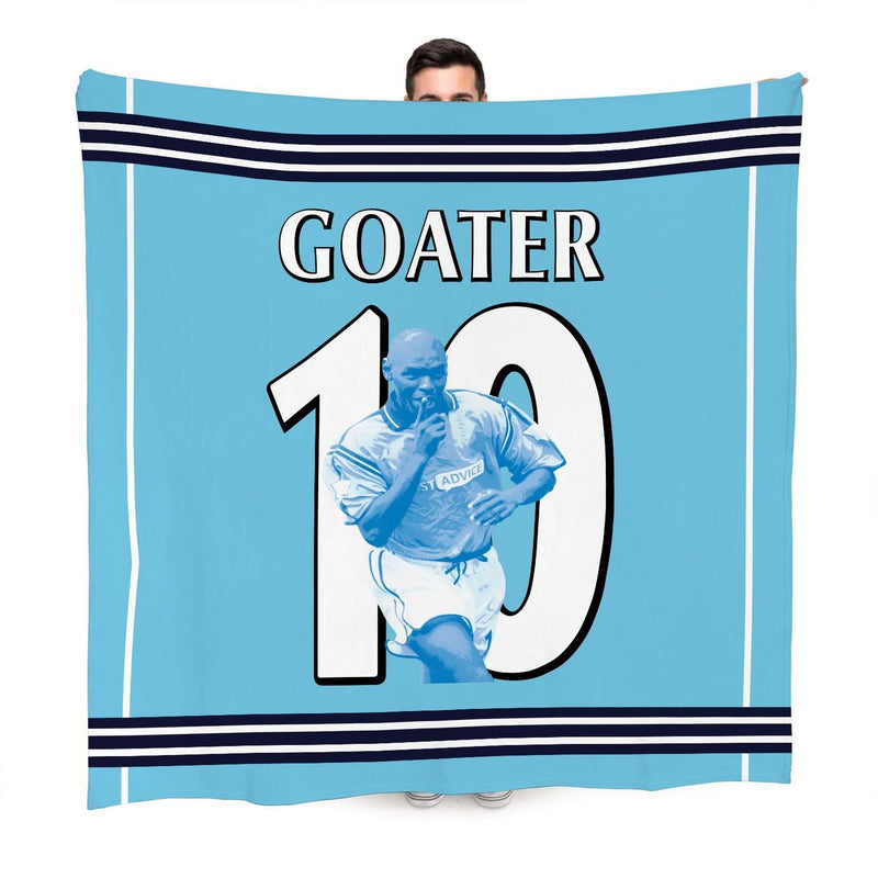 Manchester Blue Goater 10 - Fleece 150cm X 150cm collectible from https://britishmade.gifts/
