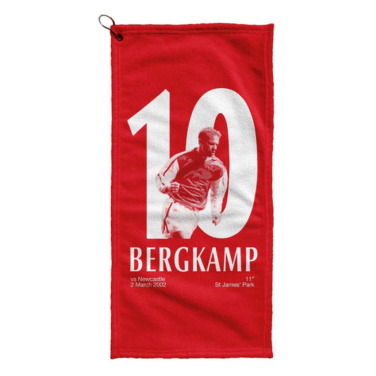 The Gooners Bergkamp 10 - Football Legends - Golf Towel collectible from https://britishmade.gifts/