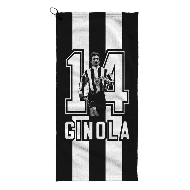 Newcastle Ginola 14 - Football Legends - Golf Towel collectible from https://britishmade.gifts/