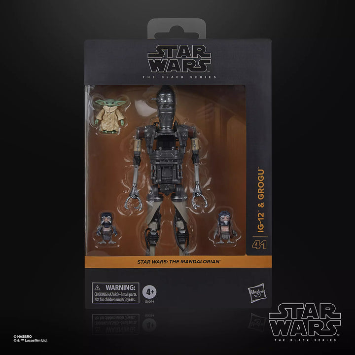 Star Wars The Black Series Deluxe IG-12 & Grogu Action Figure