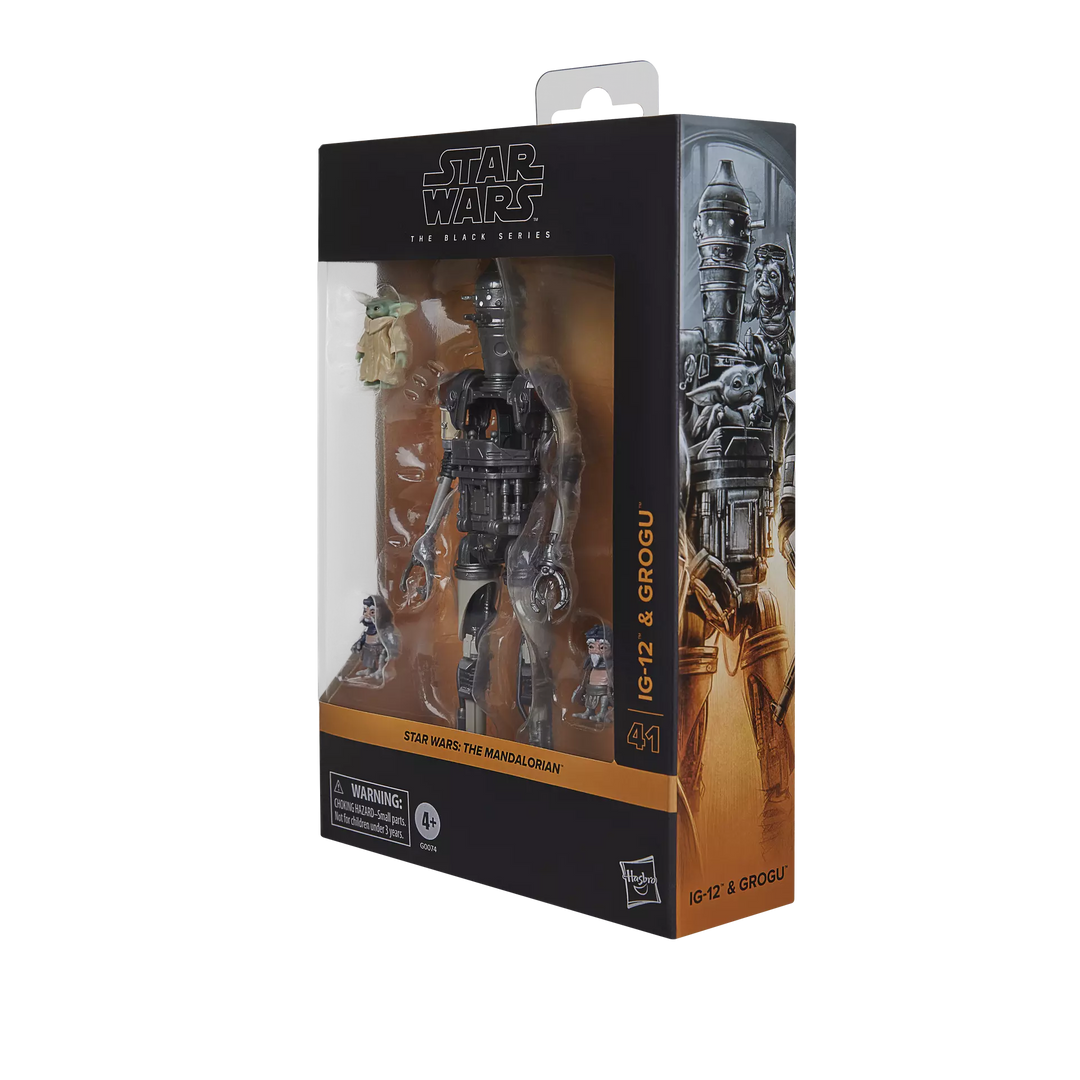 Star Wars The Black Series Deluxe IG-12 & Grogu Action Figure