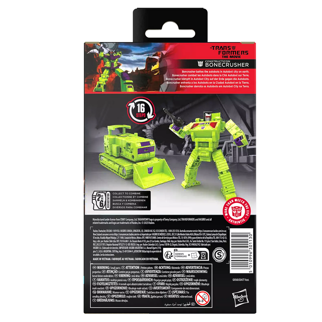 Transformers Studio Series Deluxe Class Transformers: The Movie Bonecrusher Action Figure