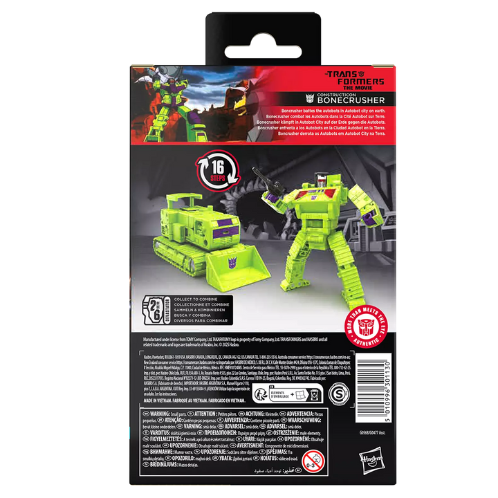 Transformers Studio Series Deluxe Class Transformers: The Movie Bonecrusher Action Figure