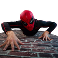 Marvel Legends Series Spider-Man Electronic Expressive Mask, close-up detail