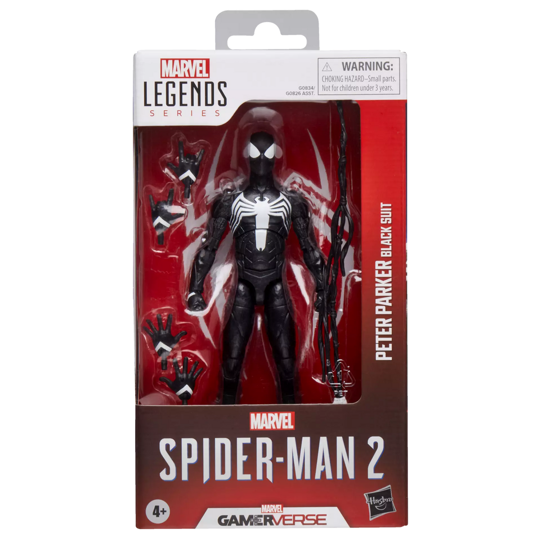 Marvel Legends Series Gamerverse Peter Parker Black Suit 6" Action Figure