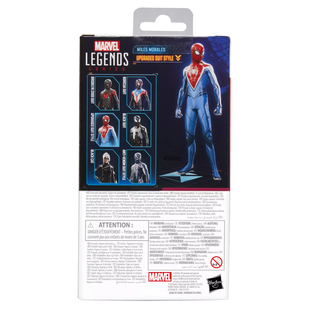 Marvel Legends Series Gamerverse Miles Morales Upgraded Suit Style 6" Action Figure