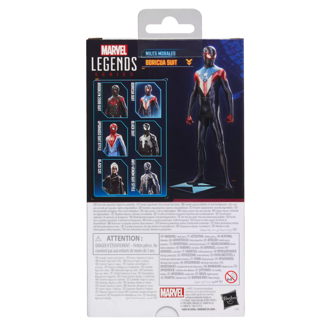 Marvel Legends Series Gamerverse Miles Morales Boricua Suit 6" Action Figure