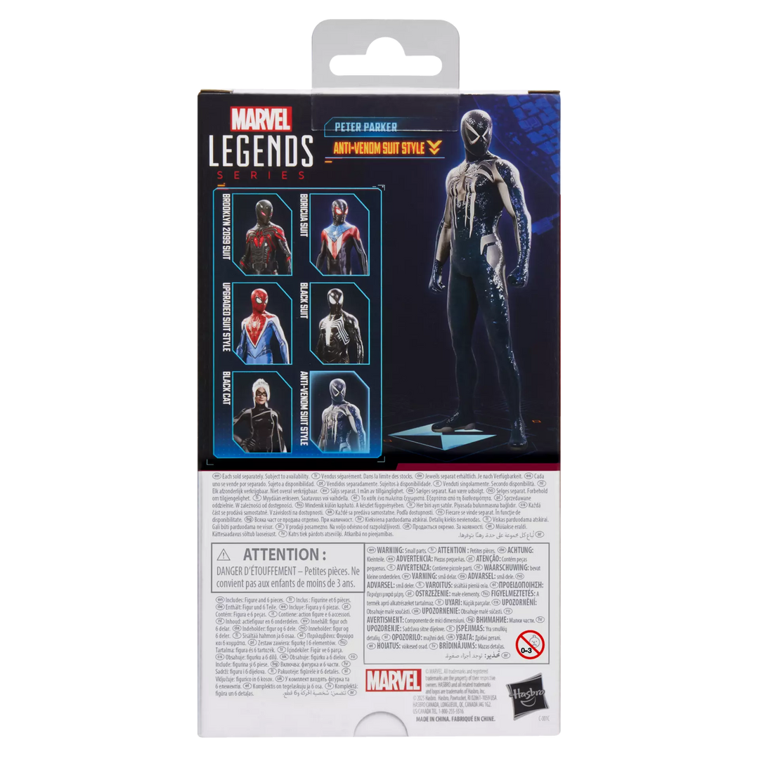 Marvel Legends Series Gamerverse Peter Parker Anti-Venom Suit Style 6" Action Figure